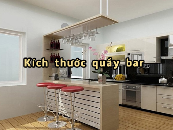 Chiều cao tiêu chuẩn cho quầy bar gia đình